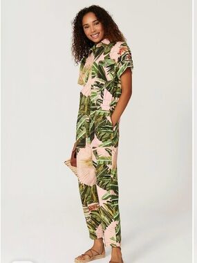 FARM RIO Amazonia Forest Utlitary Jumpsuit